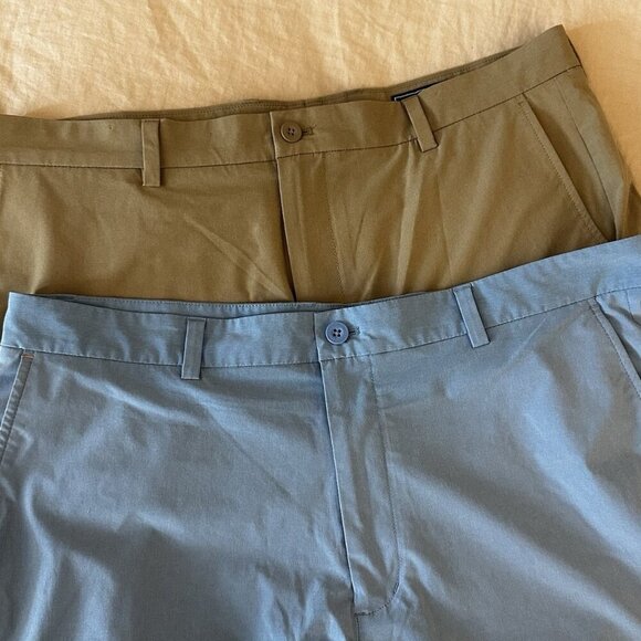Vineyard Vines Other - 2x Vineyard Vines Shorts Mens 38 Tan Blue Breaker Performance Stretch Athletic